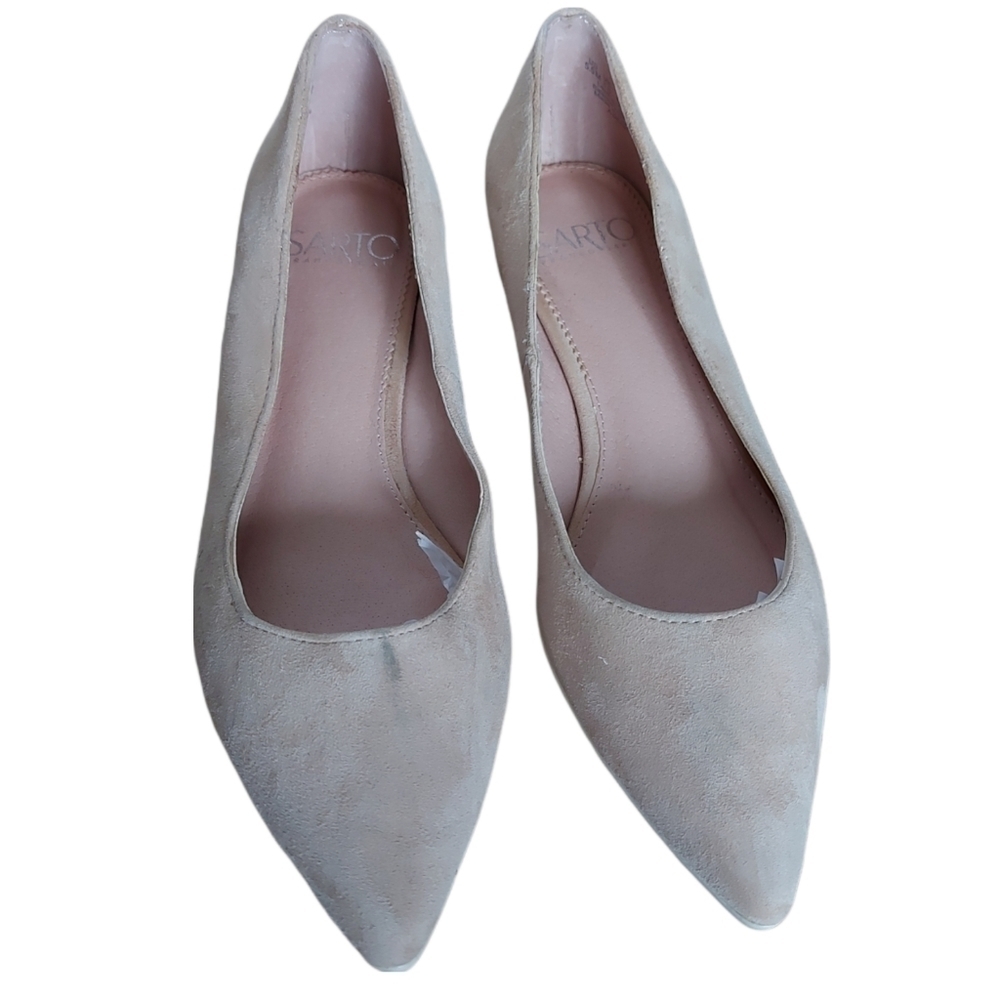 5.5 Franco Sarta pointy blush flats‎